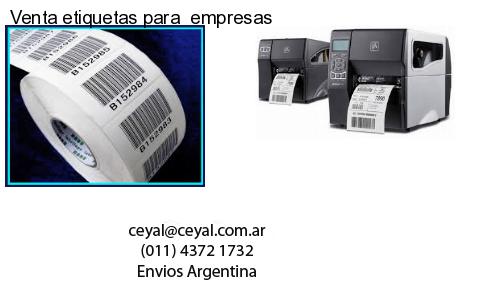 Venta etiquetas para empresas