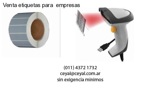 Venta etiquetas para empresas