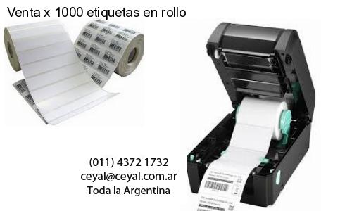 Venta x 1000 etiquetas en rollo