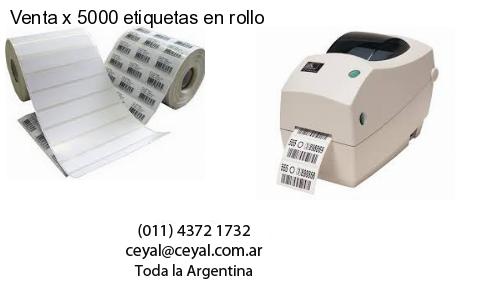 Venta x 5000 etiquetas en rollo