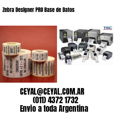 Zebra Designer PRO Base de Datos