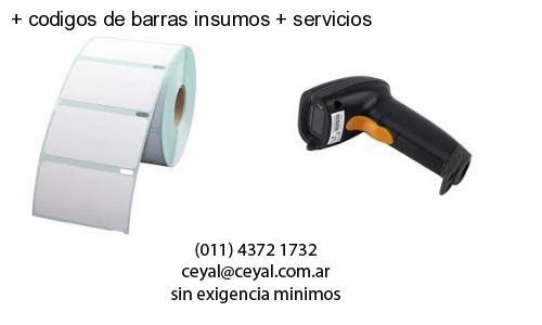 codigos de barras insumos servicios