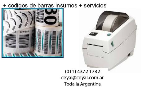 codigos de barras insumos servicios