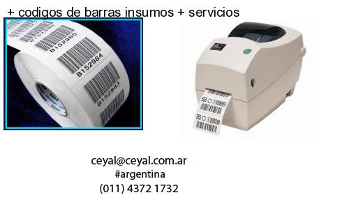 codigos de barras insumos servicios