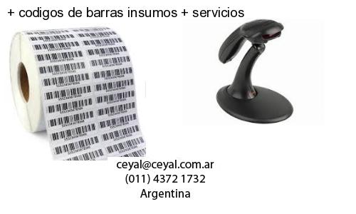 codigos de barras insumos servicios