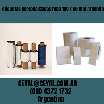 etiquetas personalizadas ropa 100 x 55 mm	Argentina
