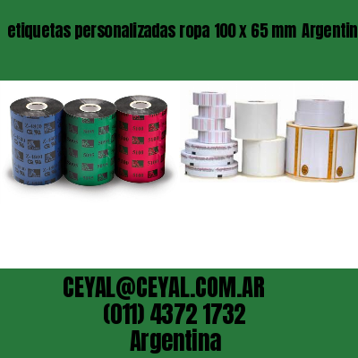 etiquetas personalizadas ropa 100 x 65 mm	Argentina