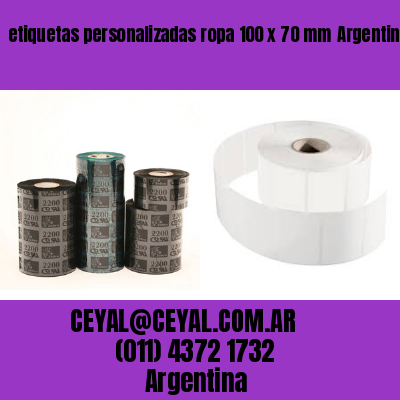 etiquetas personalizadas ropa 100 x 70 mm	Argentina