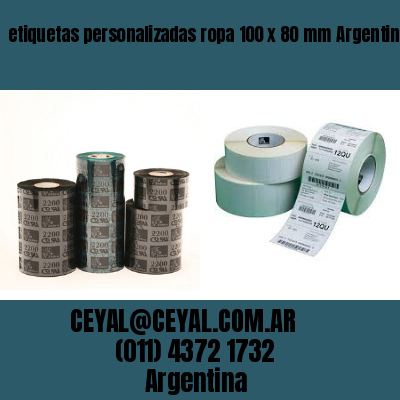 etiquetas personalizadas ropa 100 x 80 mm	Argentina