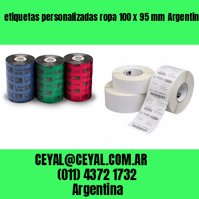 etiquetas personalizadas ropa 100 x 95 mm	Argentina