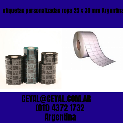 etiquetas personalizadas ropa 25 x 30 mm	Argentina