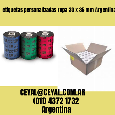 etiquetas personalizadas ropa 30 x 35 mm	Argentina