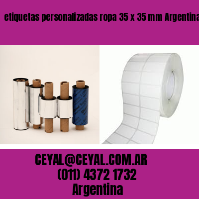 etiquetas personalizadas ropa 35 x 35 mm	Argentina