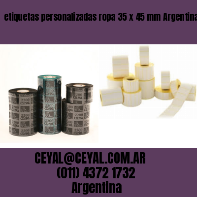 etiquetas personalizadas ropa 35 x 45 mm	Argentina