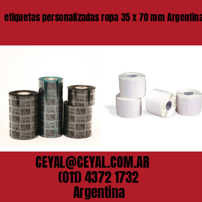 etiquetas personalizadas ropa 35 x 70 mm	Argentina
