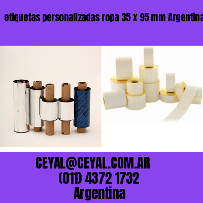 etiquetas personalizadas ropa 35 x 95 mm	Argentina