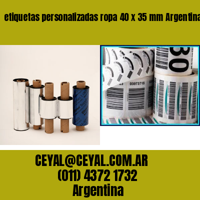 etiquetas personalizadas ropa 40 x 35 mm	Argentina
