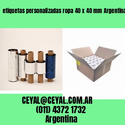 etiquetas personalizadas ropa 40 x 40 mm	Argentina