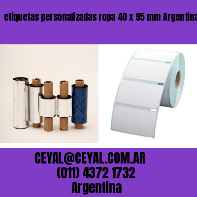 etiquetas personalizadas ropa 40 x 95 mm	Argentina