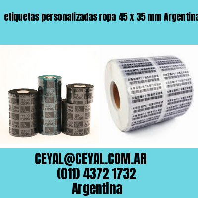 etiquetas personalizadas ropa 45 x 35 mm	Argentina