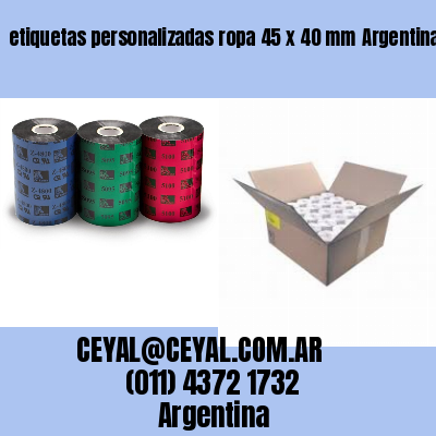 etiquetas personalizadas ropa 45 x 40 mm	Argentina