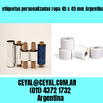 etiquetas personalizadas ropa 45 x 45 mm	Argentina
