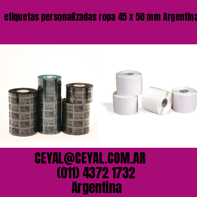etiquetas personalizadas ropa 45 x 50 mm	Argentina