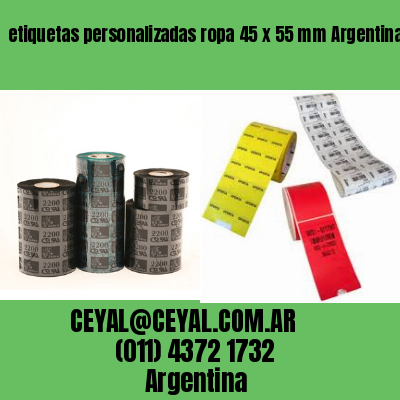 etiquetas personalizadas ropa 45 x 55 mm	Argentina