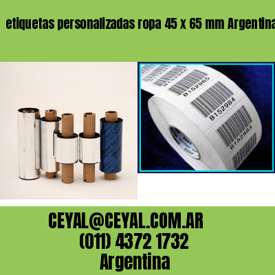 etiquetas personalizadas ropa 45 x 65 mm	Argentina