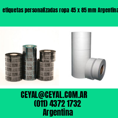 etiquetas personalizadas ropa 45 x 85 mm	Argentina