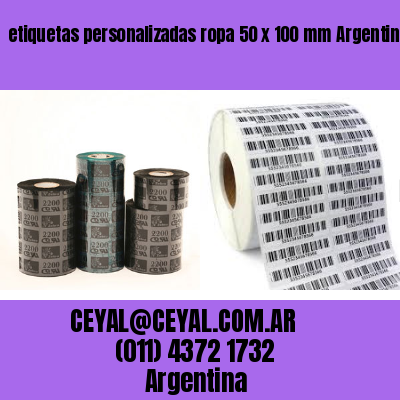 etiquetas personalizadas ropa 50 x 100 mm	Argentina