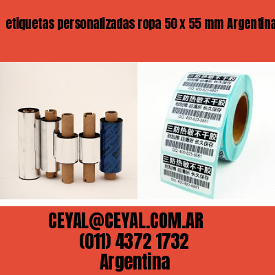 etiquetas personalizadas ropa 50 x 55 mm	Argentina