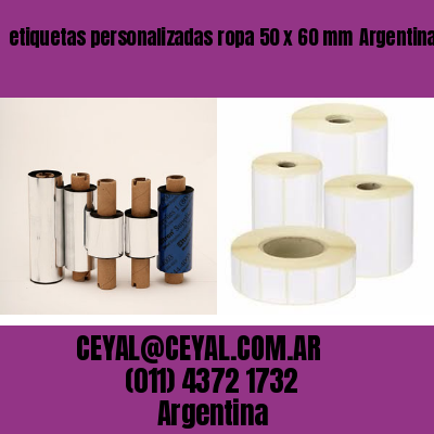 etiquetas personalizadas ropa 50 x 60 mm	Argentina