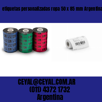 etiquetas personalizadas ropa 50 x 85 mm	Argentina