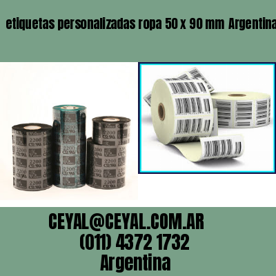 etiquetas personalizadas ropa 50 x 90 mm	Argentina
