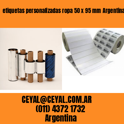 etiquetas personalizadas ropa 50 x 95 mm	Argentina