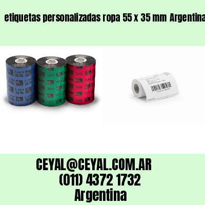 etiquetas personalizadas ropa 55 x 35 mm	Argentina
