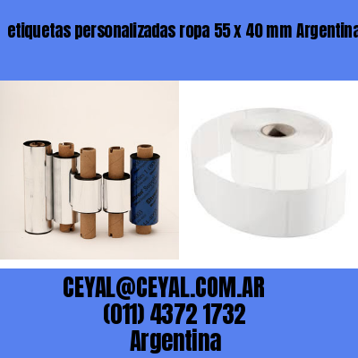 etiquetas personalizadas ropa 55 x 40 mm	Argentina