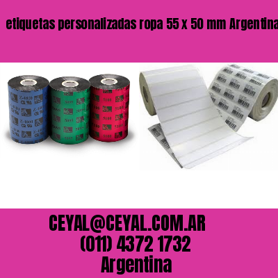 etiquetas personalizadas ropa 55 x 50 mm	Argentina