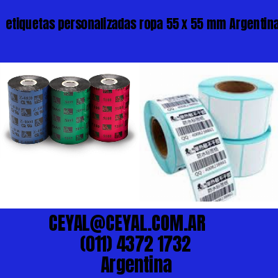 etiquetas personalizadas ropa 55 x 55 mm	Argentina