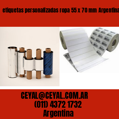 etiquetas personalizadas ropa 55 x 70 mm	Argentina