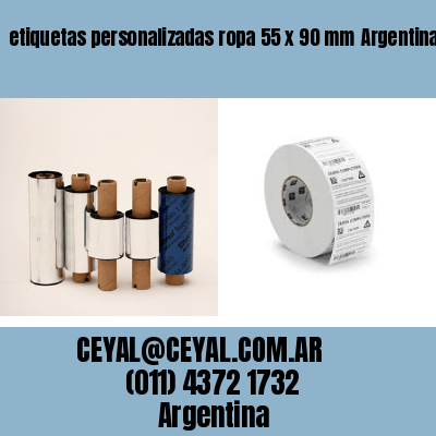 etiquetas personalizadas ropa 55 x 90 mm	Argentina