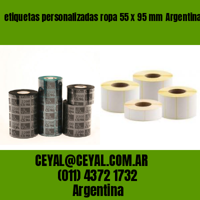 etiquetas personalizadas ropa 55 x 95 mm	Argentina