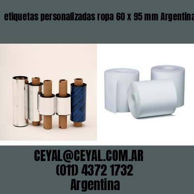 etiquetas personalizadas ropa 60 x 95 mm	Argentina