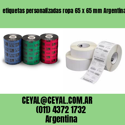 etiquetas personalizadas ropa 65 x 65 mm	Argentina