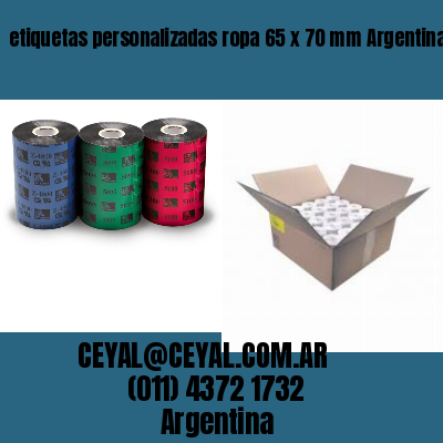 etiquetas personalizadas ropa 65 x 70 mm	Argentina