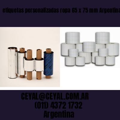 etiquetas personalizadas ropa 65 x 75 mm	Argentina