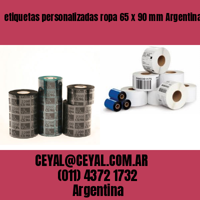 etiquetas personalizadas ropa 65 x 90 mm	Argentina