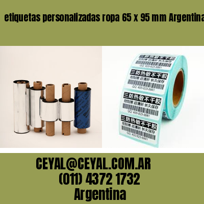 etiquetas personalizadas ropa 65 x 95 mm	Argentina
