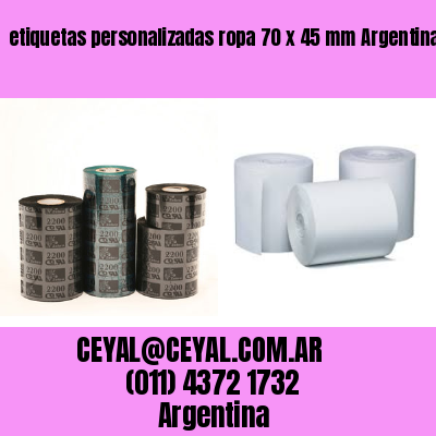 etiquetas personalizadas ropa 70 x 45 mm	Argentina